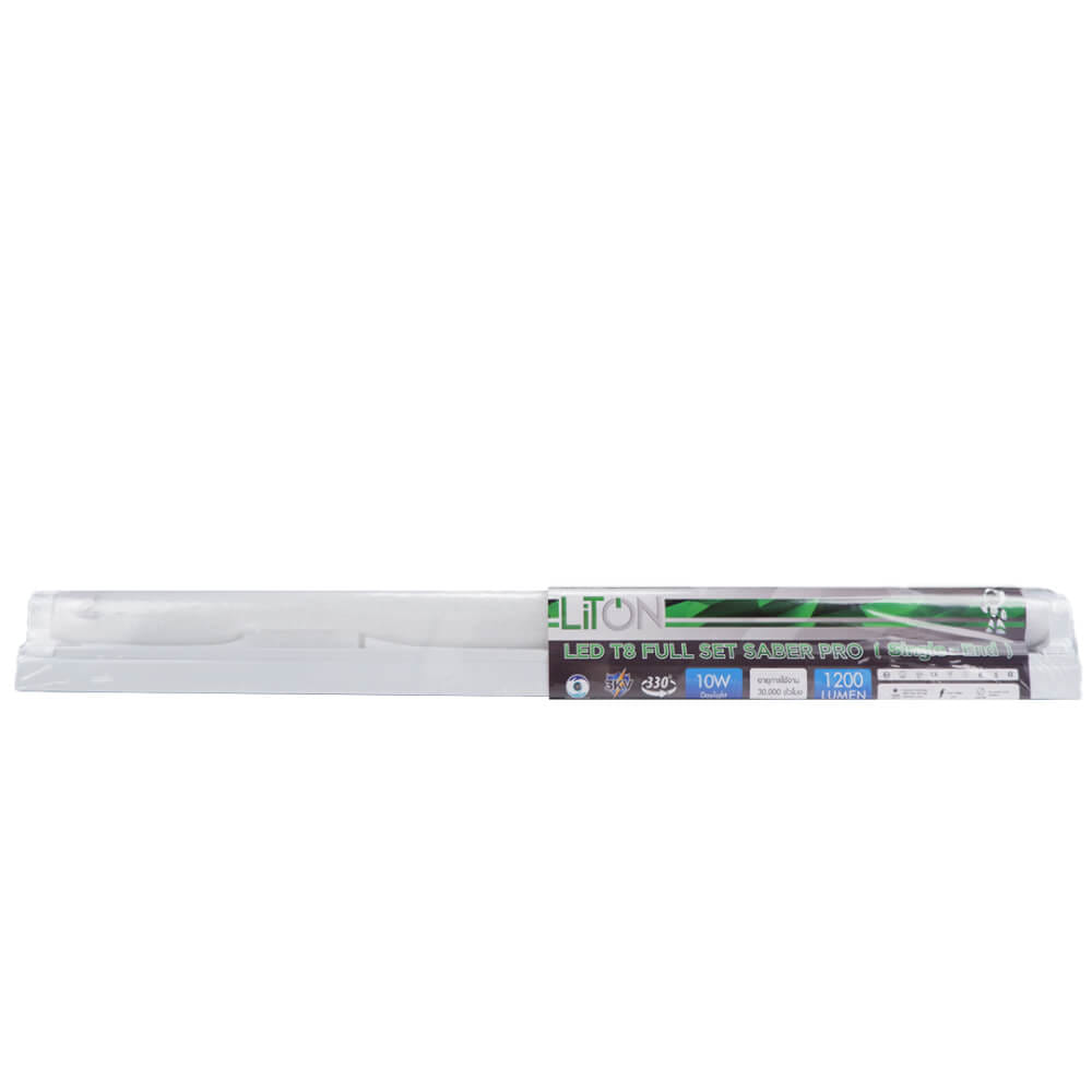 ชุดเซ็ท หลอดไฟ LED T8 LITON+ รุ่น SABER PRO 10 วัตต์ แสงเดย์ไลท์_0